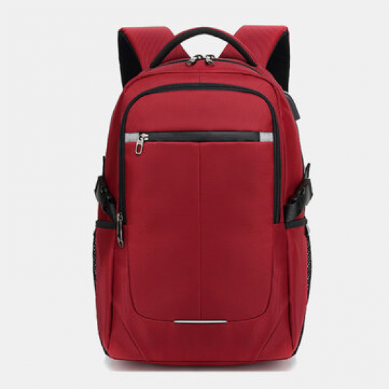 Oxford Waterproof Laptop Bag USB Charging Port Backpack For Men for Backpacks