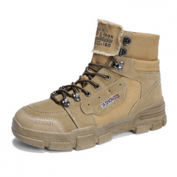 Men Suede Slip Resistant High Top Sport Casual Boots for Boots