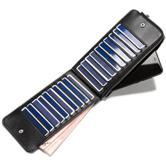 Genuine Leather 20 Card Slots Business Long Zipper Phone Bag Wallet Clutch Bag for Clutch Bags