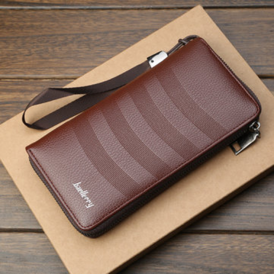 Faux Leather Casual 8 Card Slot Clutch Bags Business Large Capacity Wallet For Men for Clutch Bags