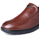 Men Genuine Leather Slip Resistant Slip On Soft Casual Shoes for Flats