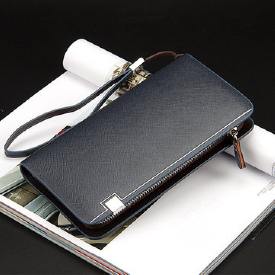 9 Card Holders Clutch Bag Business Big Capacity Wallet Pu Leather Phone Bag For Men for Clutch Bags