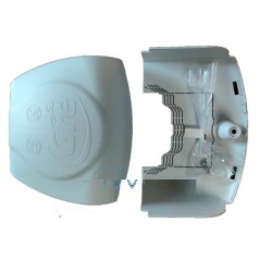 Grote beschermkappen voor ronde baden met een hoogte van 132 cm in de kleur wit Item nummer: TPL150120P